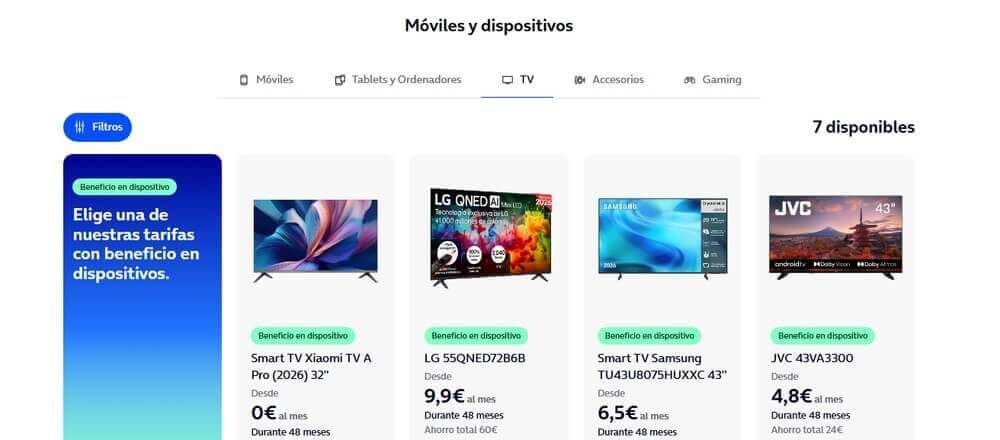 Más Televisores del catálogo O2