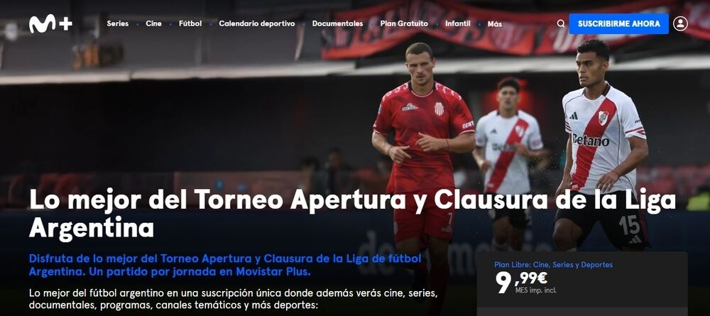 Fútbol argentino en Movistar Plus