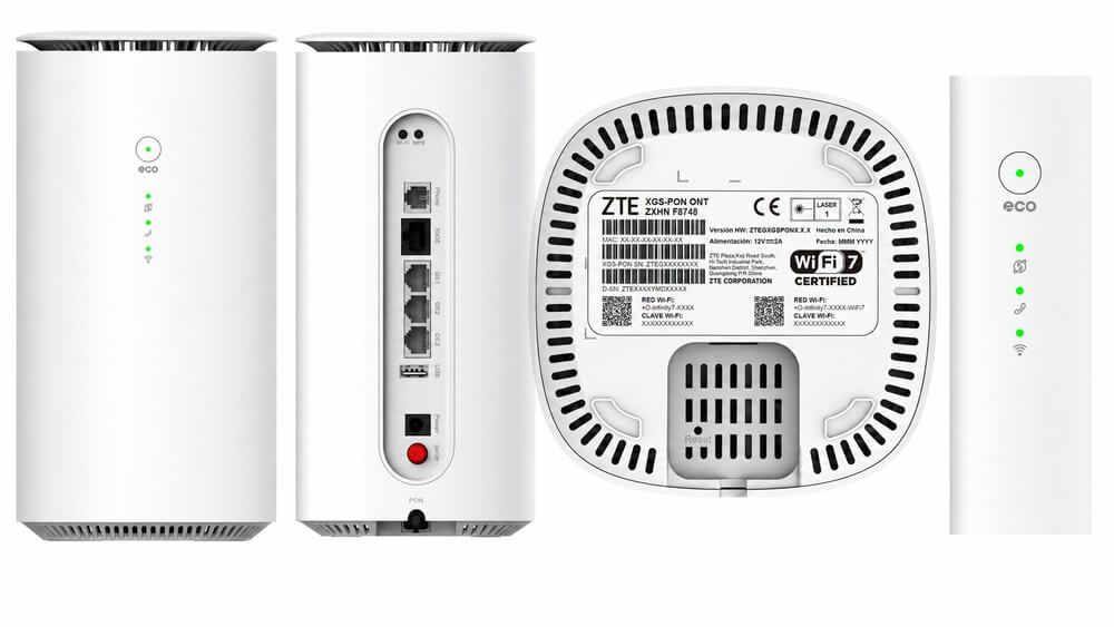 Naranja nuevo router ZTE ZXHN F8748