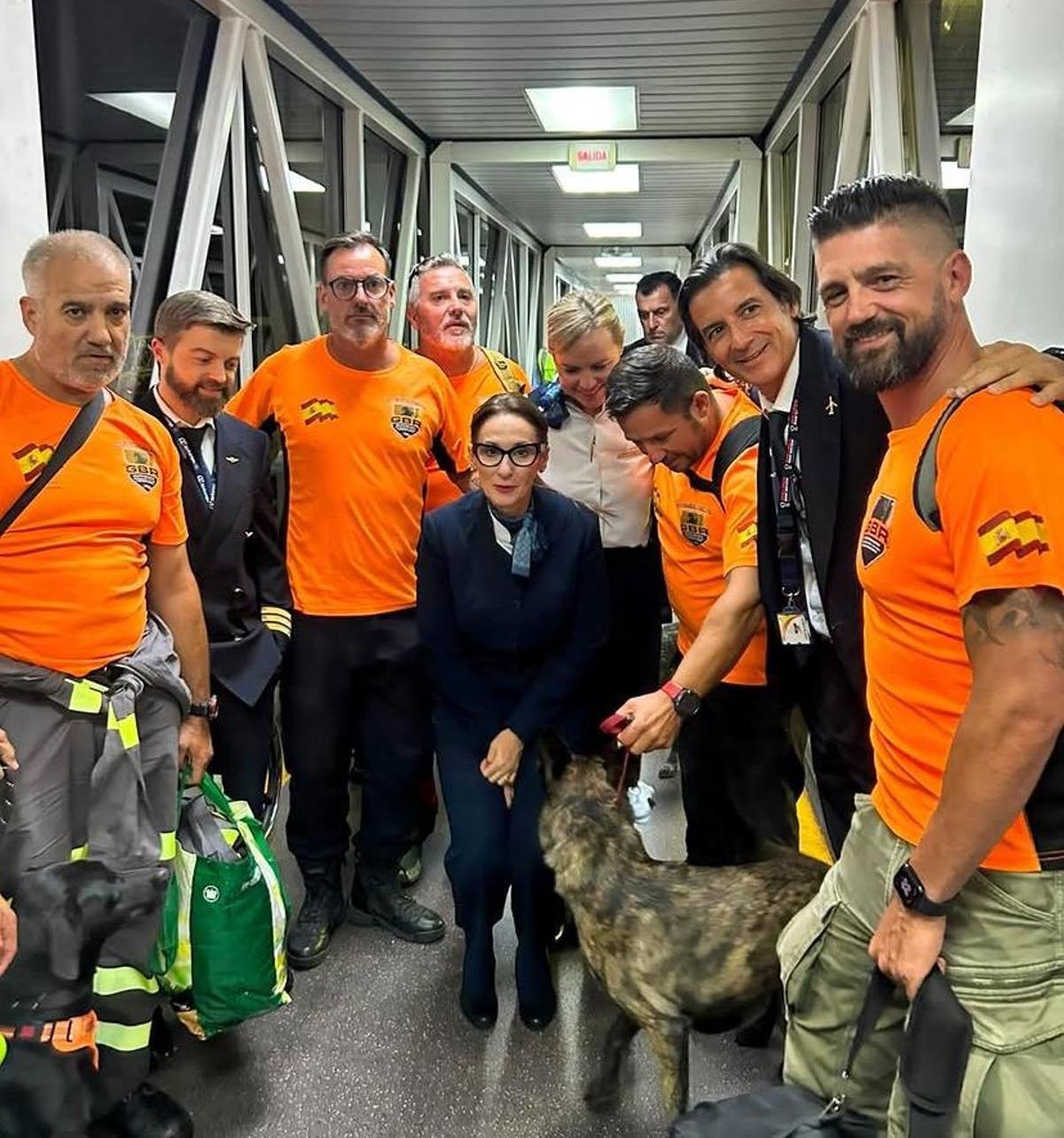 Jorge Nacher con el Grupo de Rescate de Baleares rumbo a Venezuela.