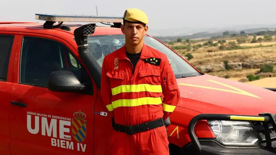 Fernando Sanz, capitán de la UME en la operación Cinco Villas:
