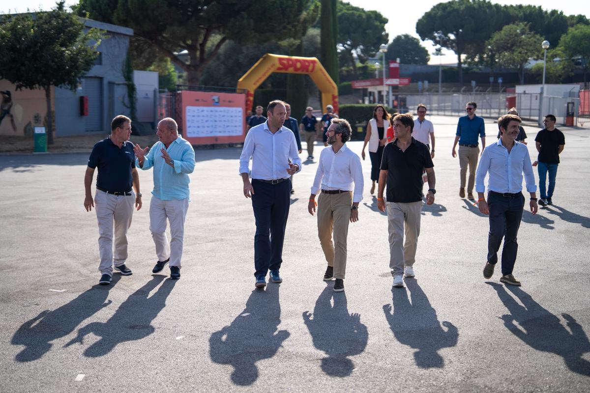 Montmeló (Barcelona). Bernardo Álvarez, consejero de Deportes de la Generalitat de Cataluña, visita Graviteo, el festival de deportes urbanos organizado por El Periódico y SPORT, que se celebra en el Circuit de Barcelona-Catalunya. 17 de julio de 2026. Deportes. AUTOR: ZOWY VOETEN