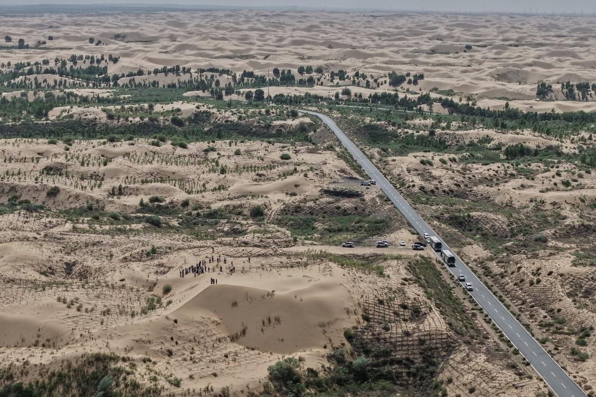 Una zona desértica donde se lleva a cabo parte del proyecto