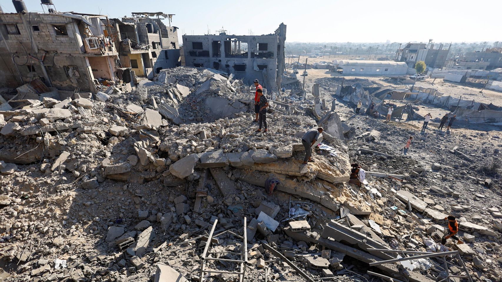 Restos de Deir Al-Balah tras un ataque israelí.