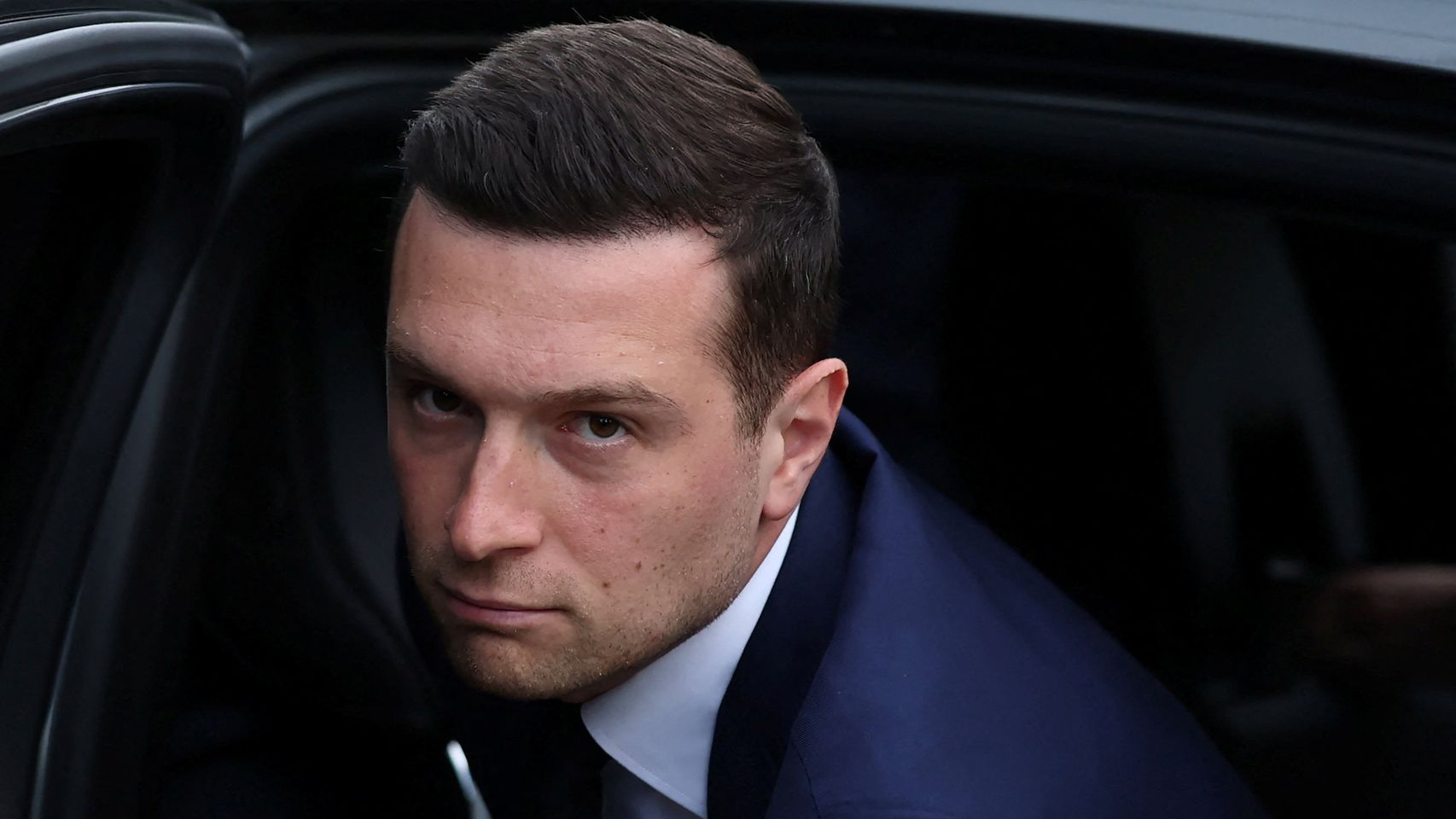 El presidente de la RN, Jordan Bardella, tras conocer la sentencia contra Marine Le Pen.