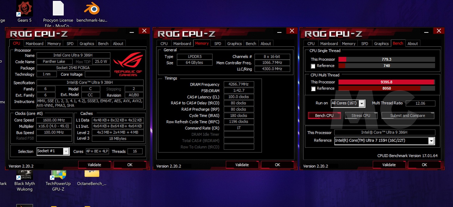 ASUS ROG Zephyrus Duo 2026 CPUZ